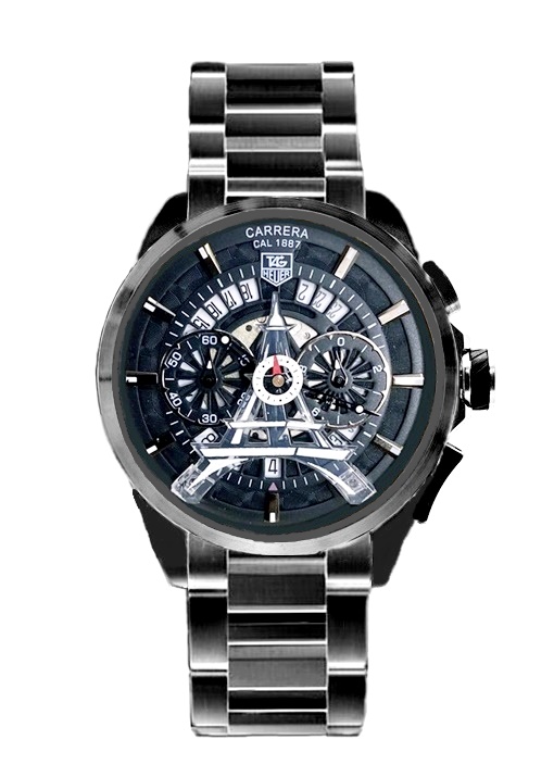 Tag Heuer Eiffel tower 1799 Black Steel Bracelet