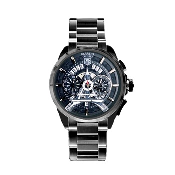 Tag Heuer Eiffel tower 1799 Black Steel Bracelet 350