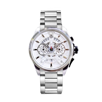 Tag Heuer Eiffel tower 1799 Steel Bracelet White Dial350